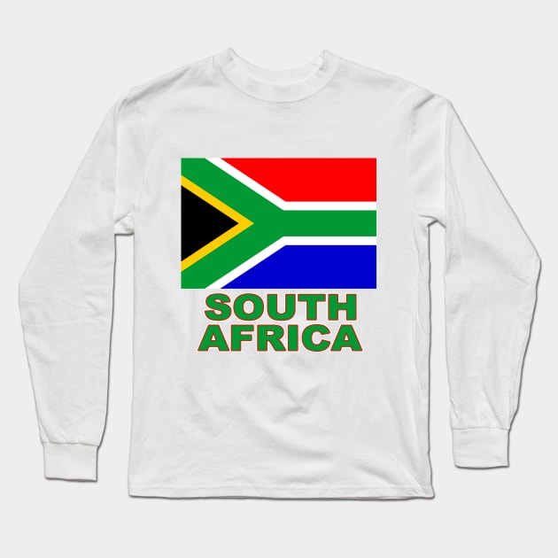 The Pride of South Africa - South African National Flag Design Long Sleeve T-Shirt by Naves